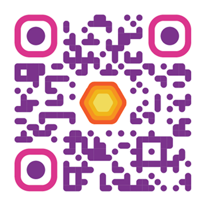 QR code branded for QR Hive